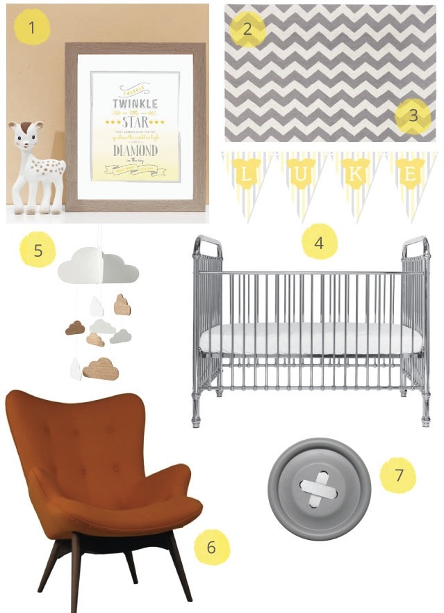 Yellow Grey Nursery Ideas Love Jk