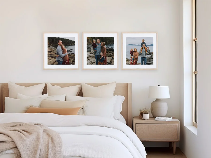 Row of Three Gallery Wall