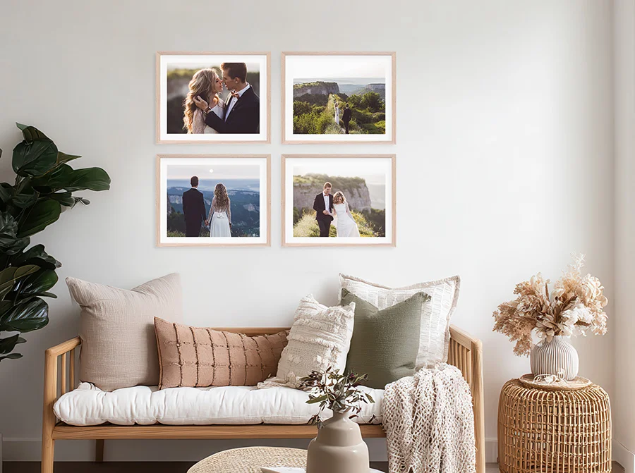 Grid Of Four Photo Gallery Wall