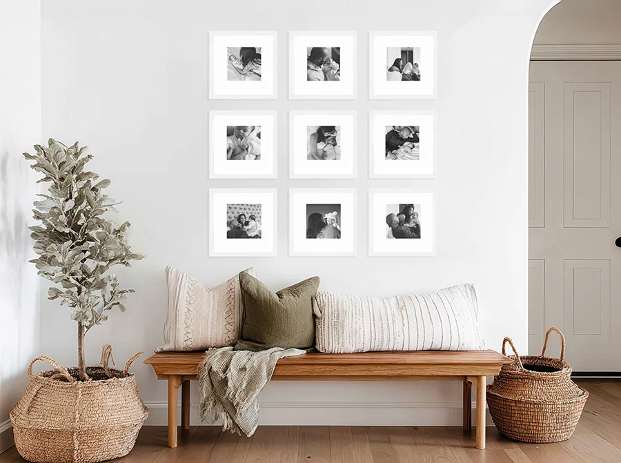 Grid of Nine Gallery Wall