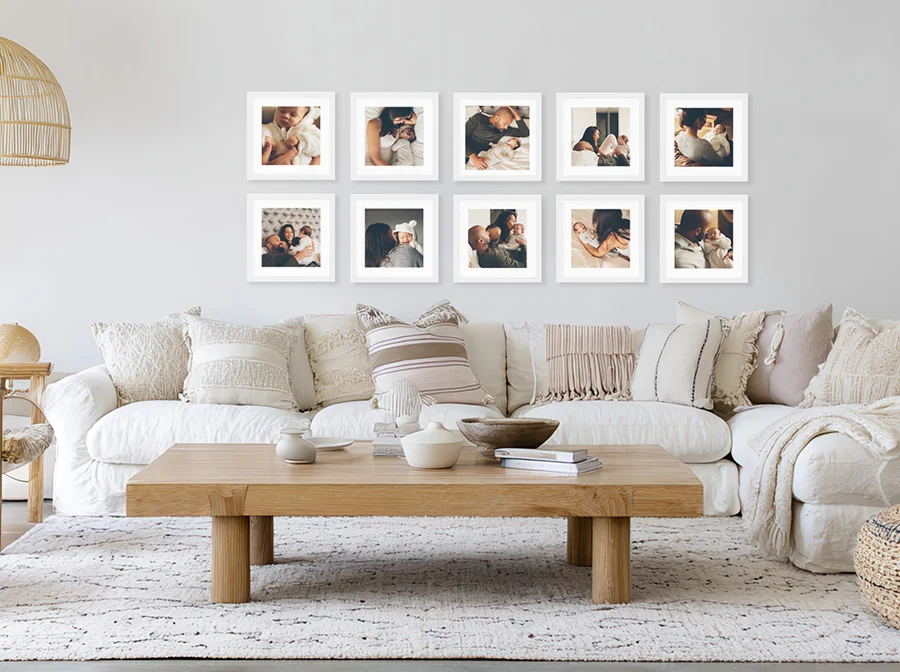 Grid of Ten Gallery Wall