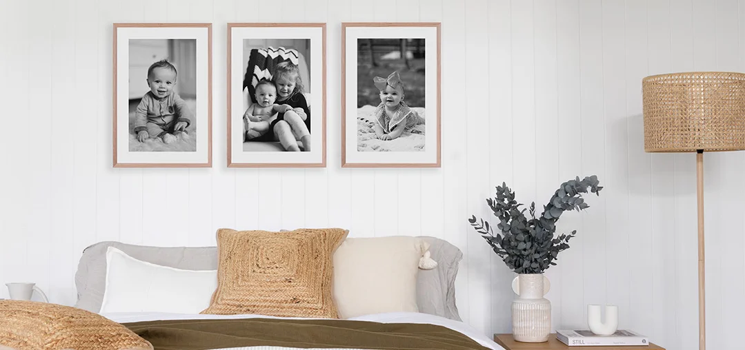 Row Of Three Gallery Photo Wall