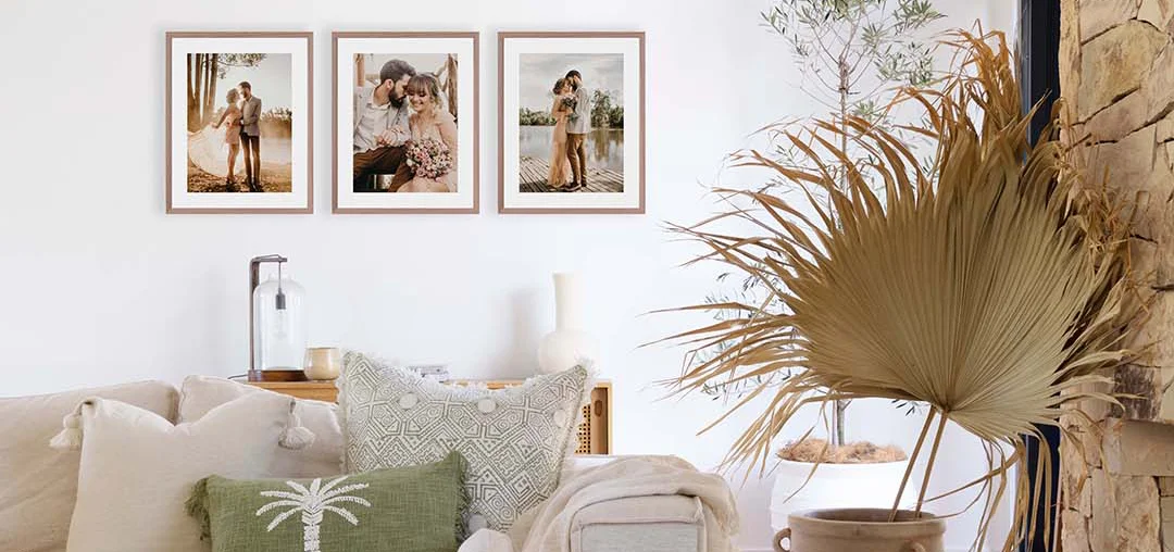 Row Of Three Gallery Photo Wall