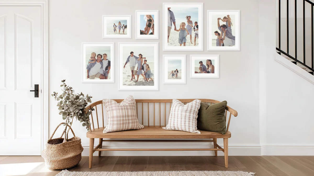 Great Eight Gallery wall in Oak