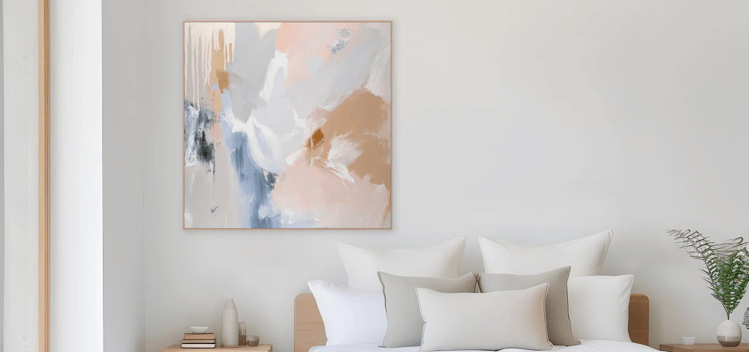 Abstract Wall Art LoveJK Soft Pastels