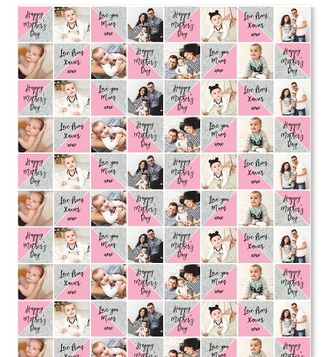 Marble + Pink Mother's Day Wrapping Paper