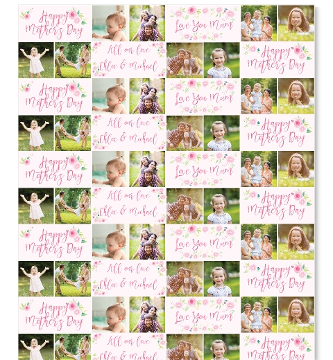 Floral Mother's Day Wrapping Paper