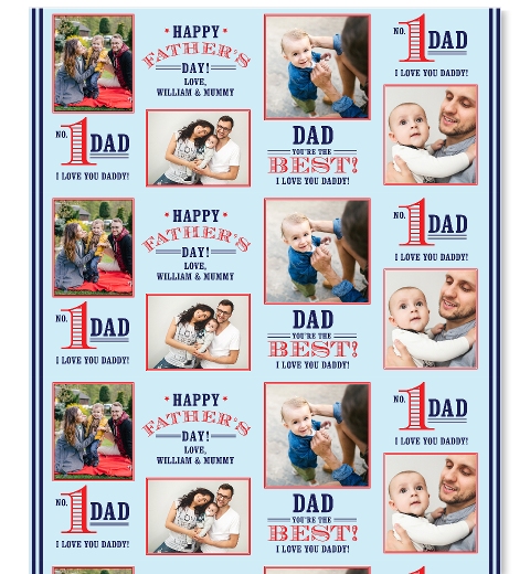 Number 1 Dad Wrapping Paper