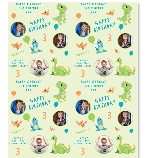 Birthdaysaurus Wrapping Paper