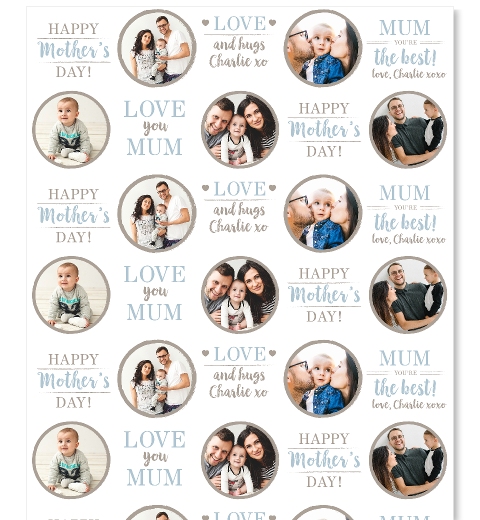 Best Mum Ever Gift Wrap Neutrals