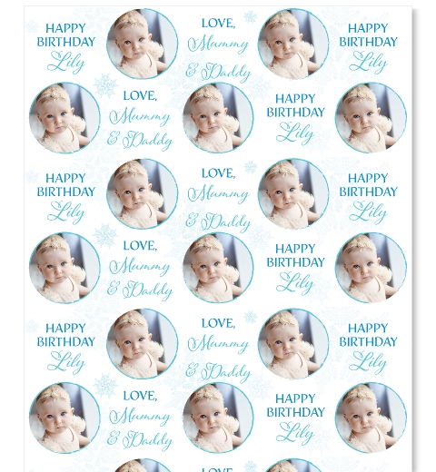 Snowflake Photo Gift Wrapping