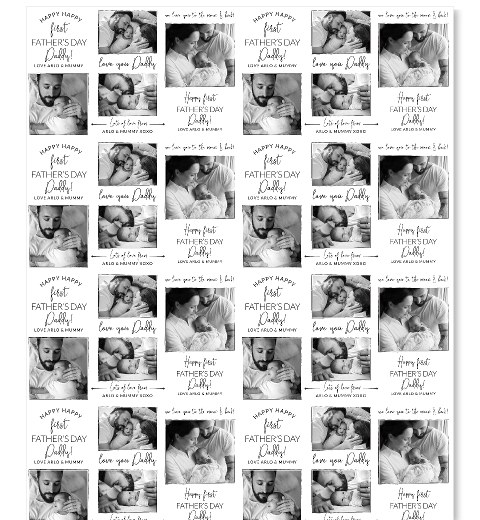Happy First Father's Day Wrap