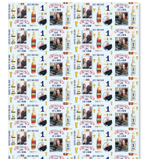 Beer Bottle Father's Day Wrap