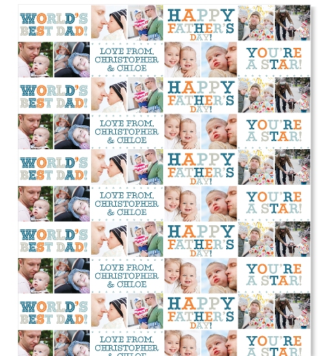 Maritime Fathers Day Wrapping Paper