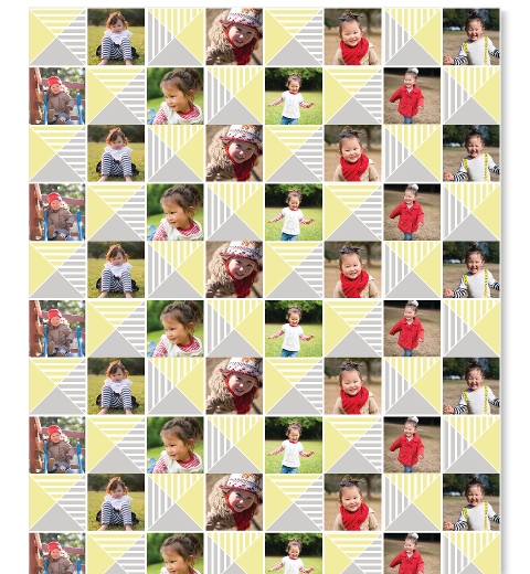 Lemon & Grey Wrapping Paper
