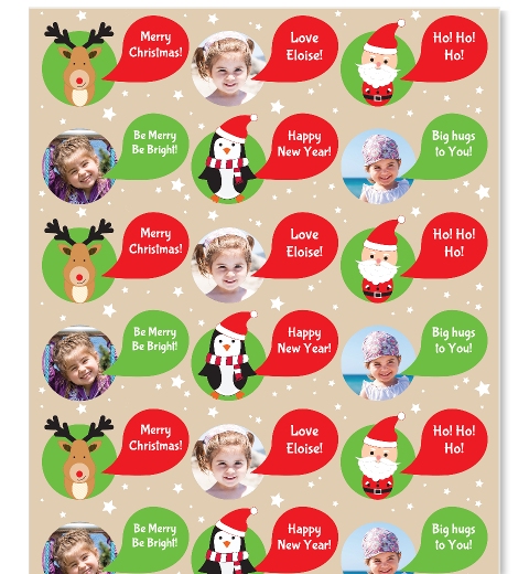 Cute Christmas Critters Wrapping Paper