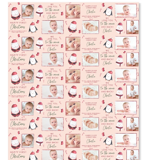 Cheeky Character First Christmas Wrap