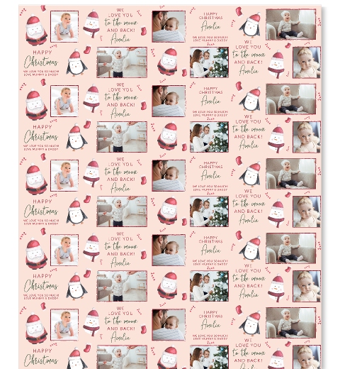 Cheeky Character Christmas Wrap