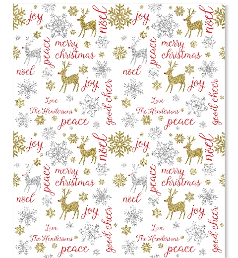 Gold Rudolph Wrap