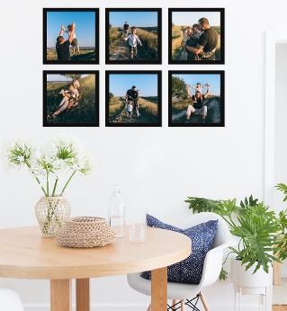 Classic Photo Frame Wall Hanging Set Of Six