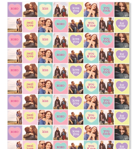 Candy Hearts Wrapping Paper