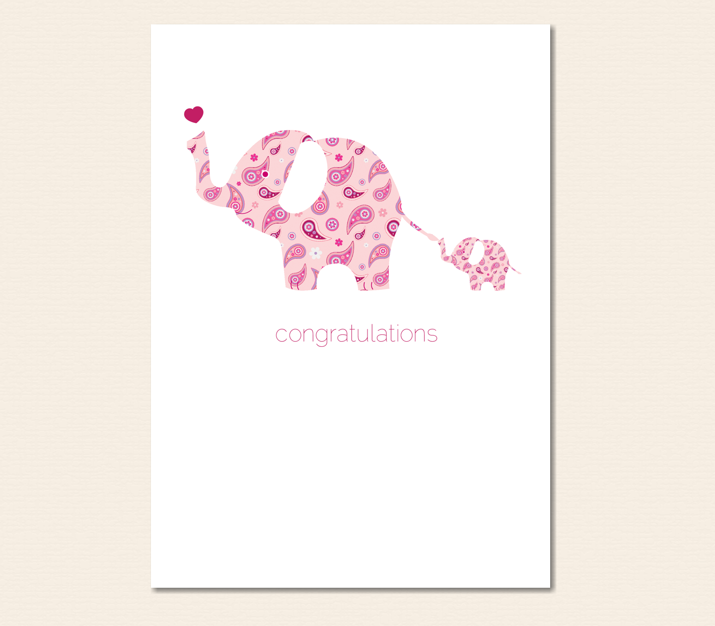 baby girl card